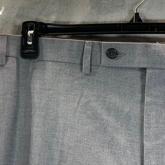VAN HEUSEN FLEX Men's Grey Sharkskin Slim-Fit Suit Pants SZ 42X34 - Picture 4 of 9